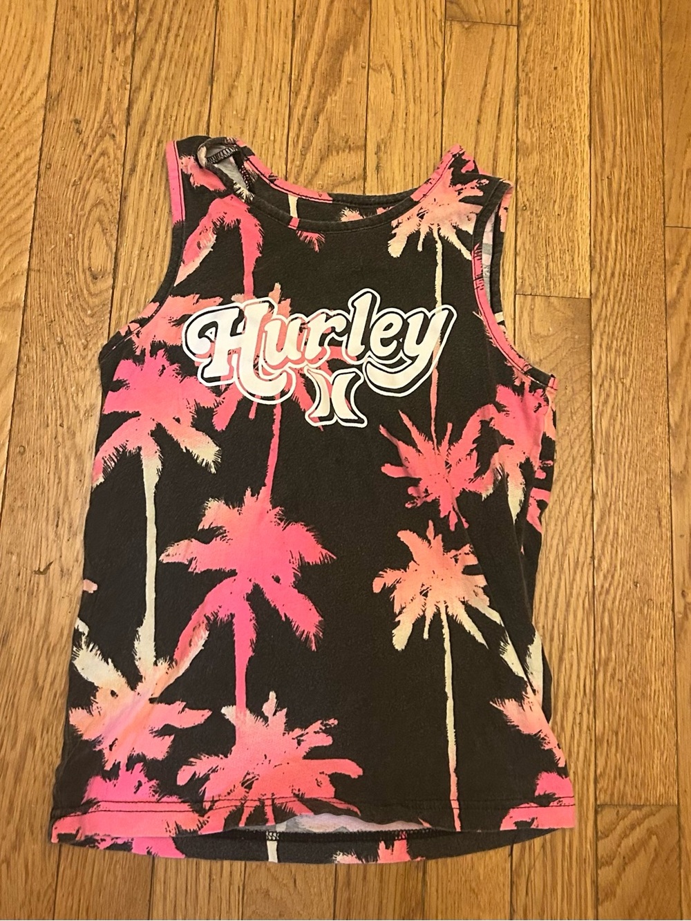 Boys Hurley Neon Pam Trees Tank Top Size Small
